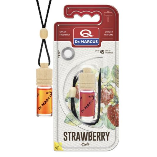Car Air Freshener Dr Marcus Ecolo Strawberry 4,5 ml Wood Crystal Fragrance Pendant 4 Pieces-0